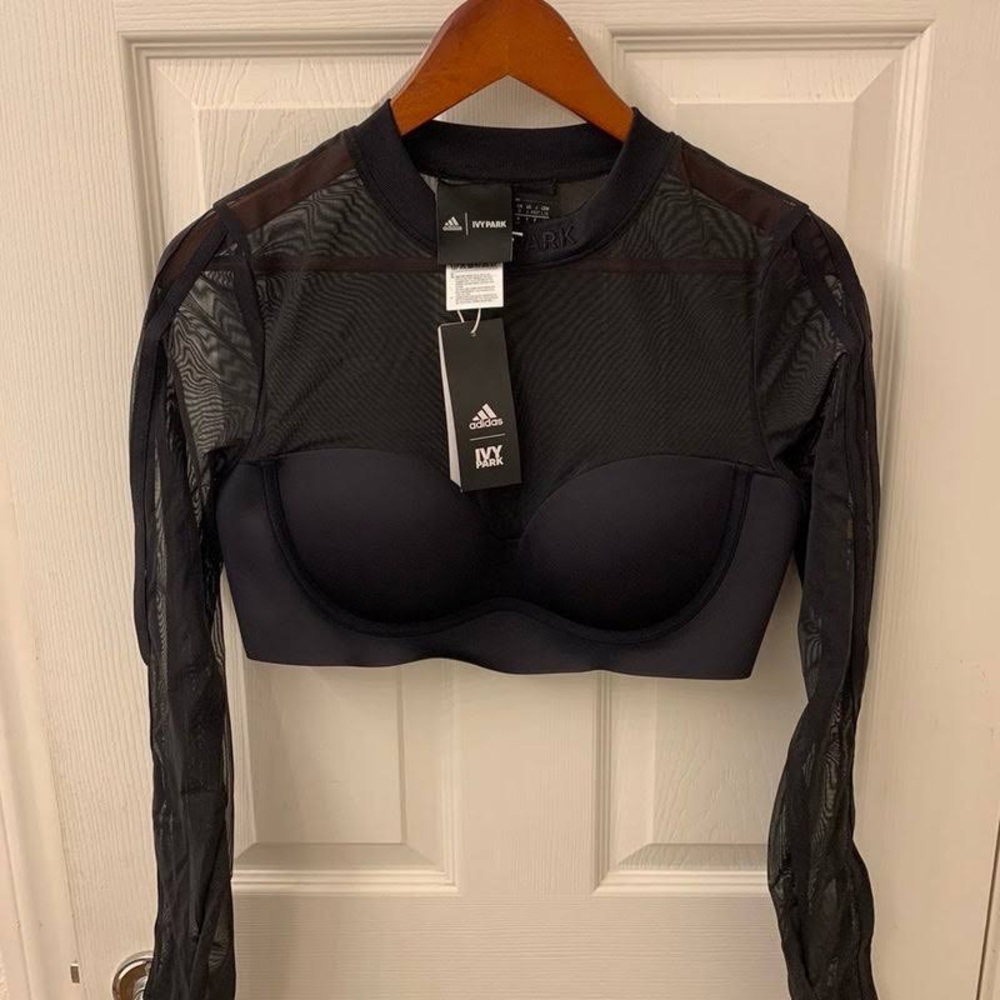 Ivy Park x Adidas 2.2 Drip LS Mesh Crop Top - XS